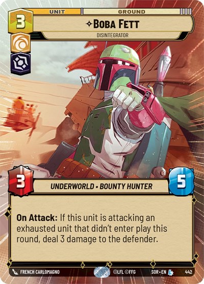 Boba Fett - Disintegrator (Hyperspace) card