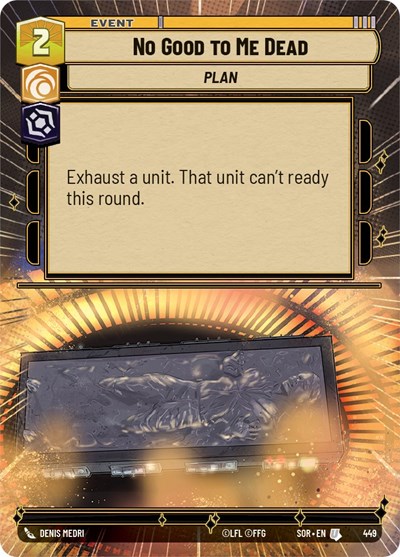 No Good to Me Dead (Hyperspace) card