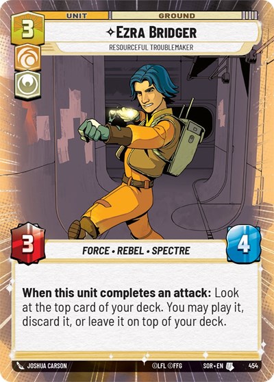 Ezra Bridger - Resourceful Troublemaker (Hyperspace) card