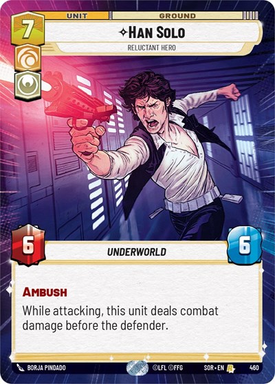 Han Solo - Reluctant Hero (Hyperspace) card