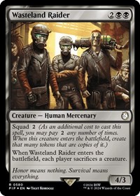 Wasteland Raider (Surge Foil) - Universes Beyond: Fallout - Magic: The Gathering card