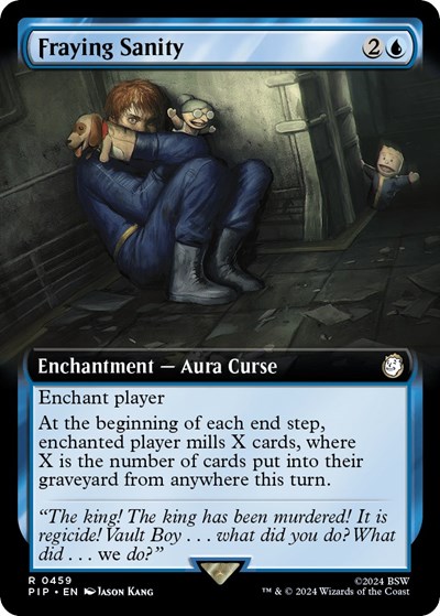 Fraying Sanity (Extended Art) from PIP #459, Magic: The Gathering card