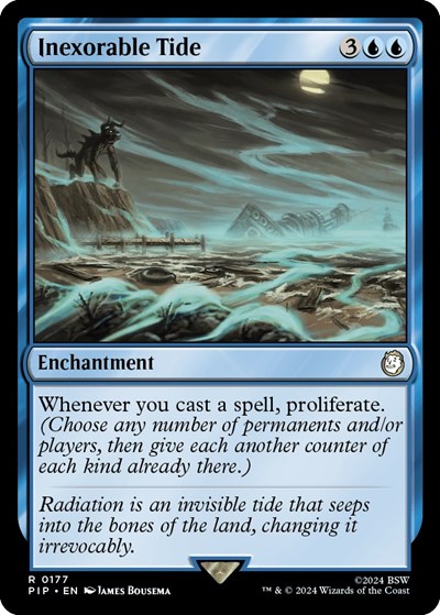 Inexorable Tide from PIP #177, Magic: The Gathering card