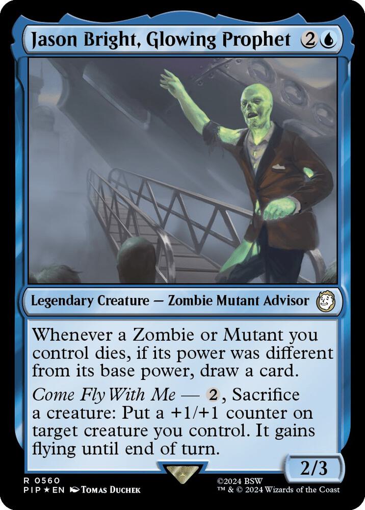 Jason Bright, Glowing Prophet (Surge Foil) - Universes Beyond