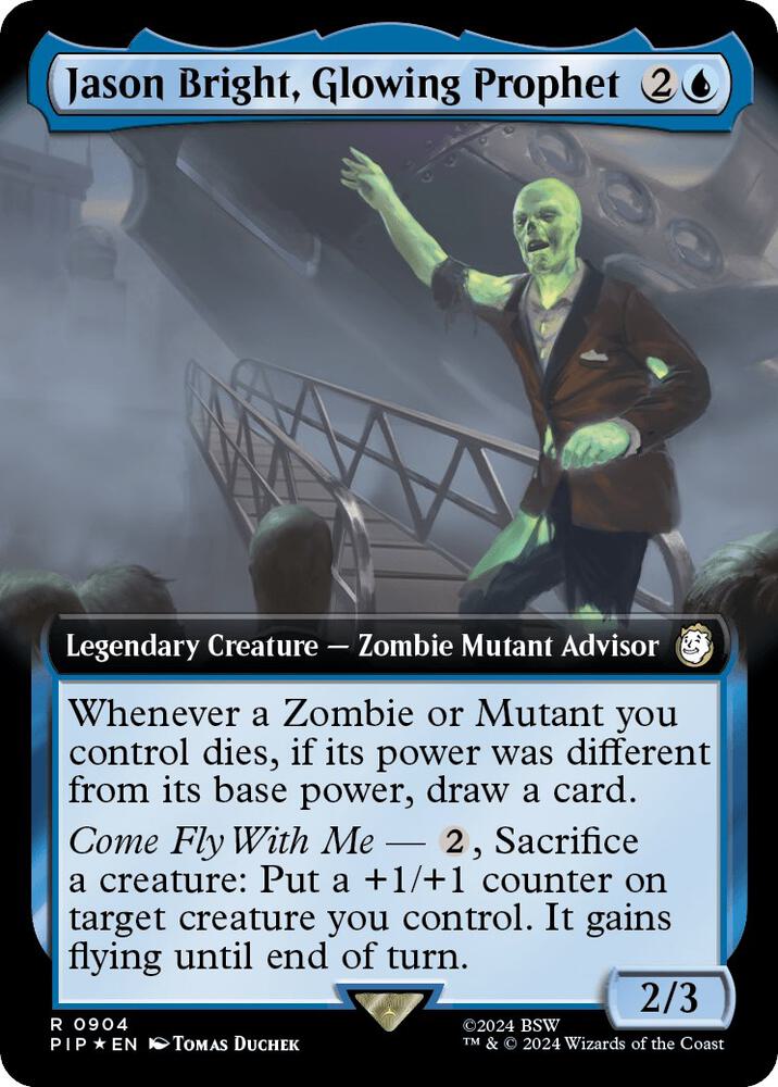 Jason Bright, Glowing Prophet (Extended Art) (Surge Foil) 904 card