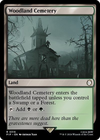 Woodland Cemetery from PIP #316, Magic: The Gathering card