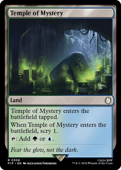 Temple of Mystery from PIP #308, Magic: The Gathering card