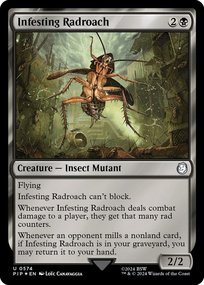 Infesting Radroach (Surge Foil) - Universes Beyond: Fallout