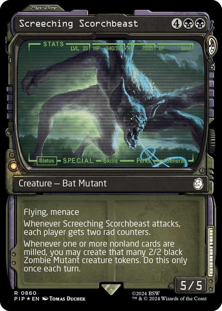 Screeching Scorchbeast (Showcase) (Surge Foil) 860 card