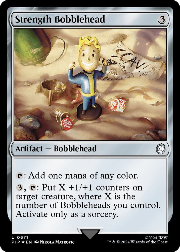 Strength Bobblehead (Surge Foil) - Universes Beyond: Fallout