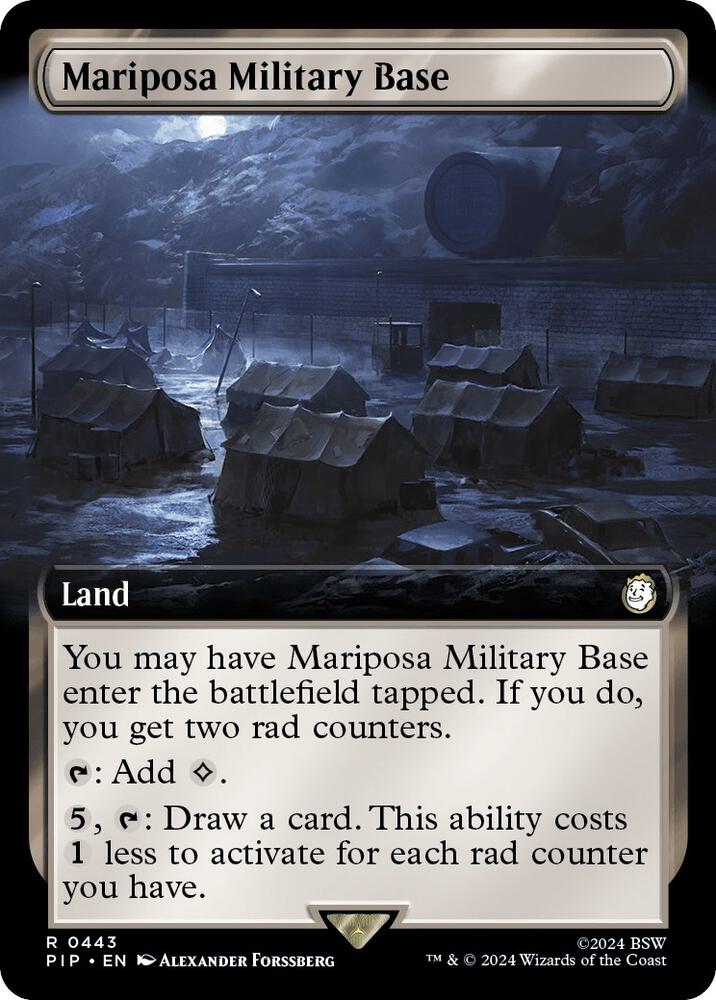 Mariposa Military Base (Extended Art) 443 card