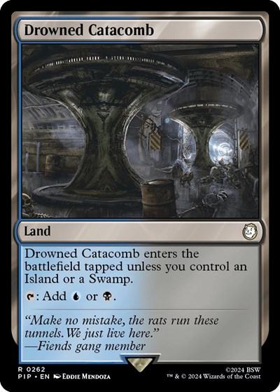 Drowned Catacomb from PIP #262, Magic: The Gathering card