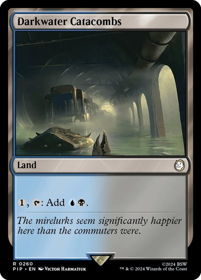 Darkwater Catacombs from PIP #260, Magic: The Gathering card