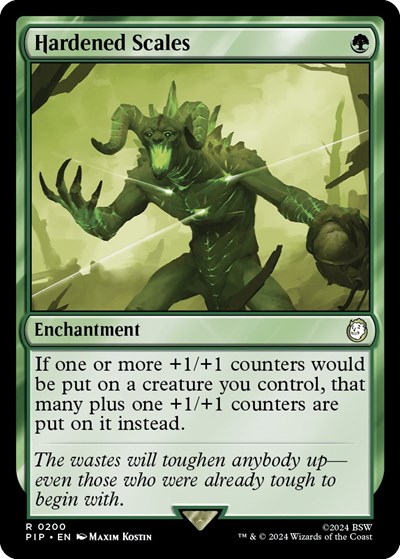 Hardened Scales from PIP #200, Magic: The Gathering card