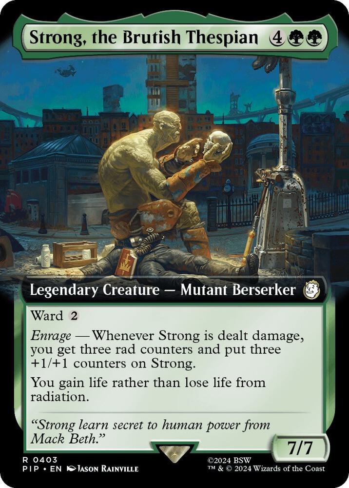 Strong, the Brutish Thespian (Extended Art) 403 card