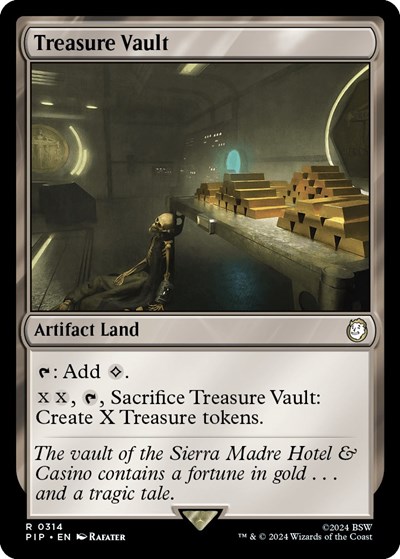 Treasure Vault from PIP #314, Magic: The Gathering card