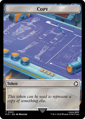 Copy // Treasure (0019) Double-Sided Token 1 // 19 – Universes Beyond: Fallout (Token)