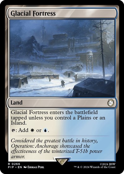 Glacial Fortress from PIP #266, Magic: The Gathering card