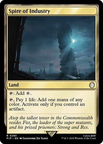 Spire of Industry from PIP #293, Magic: The Gathering card