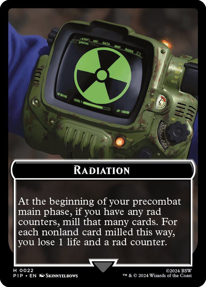 Radiation // Zombie Mutant Double-Sided Token - Universes Beyond