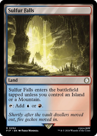 Sulfur Falls from PIP #294, Magic: The Gathering card