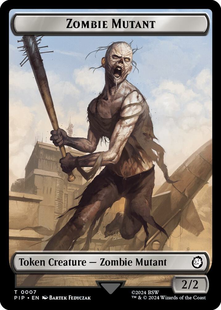 Zombie Mutant // Copy Double-Sided Token - Universes Beyond