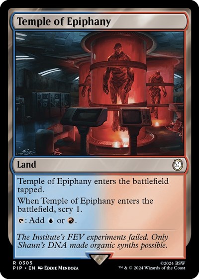 Temple of Epiphany from PIP #305, Magic: The Gathering card