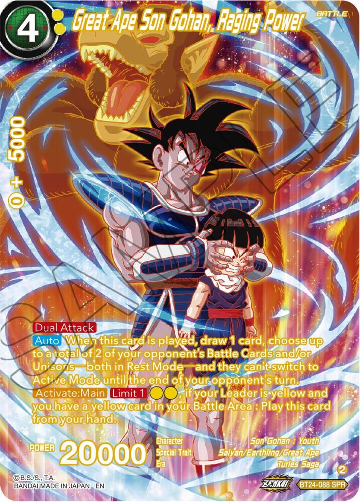 Great Ape Son Gohan, Raging Power (SPR) - Beyond Generations