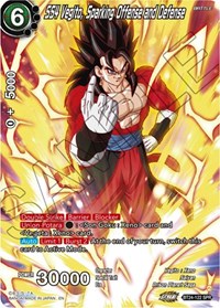 SS4 Vegito, Sparking Offense and Defense (SPR) card art