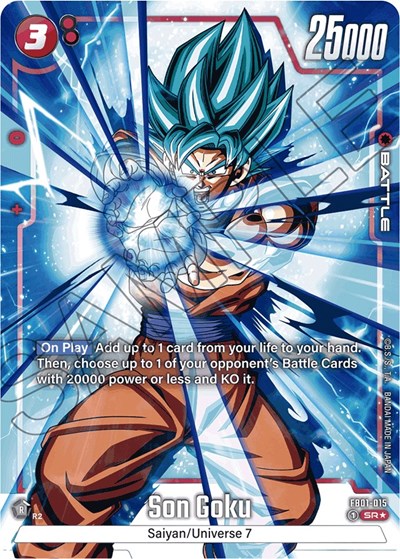 Son Goku - FB01-015 (Alternate Art) Awakened Pulse Super Rare Dragon Ball card — value and price