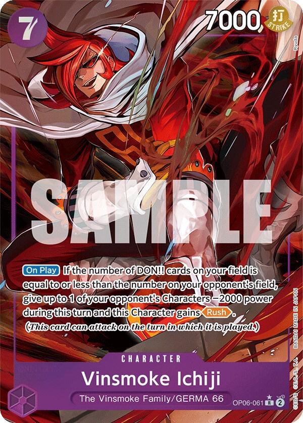 Vinsmoke Ichiji 061 Alternate Art onepiece card