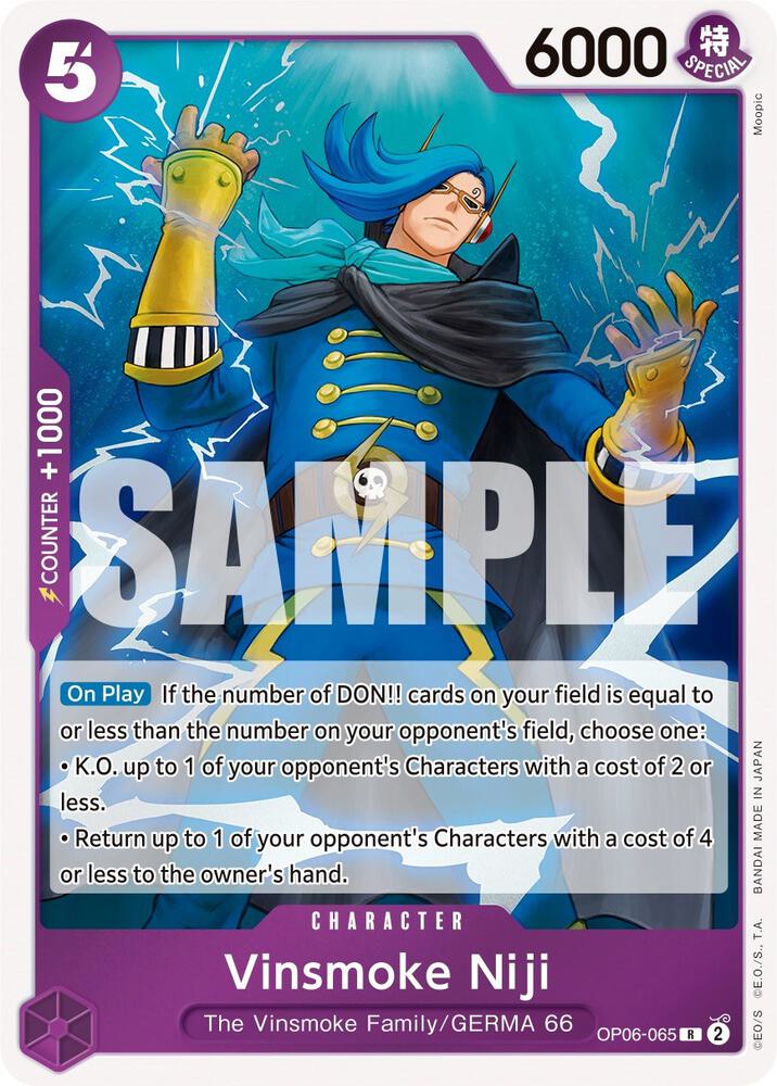 Vinsmoke Niji (065) - Wings of the Captain - One Piece Card Game