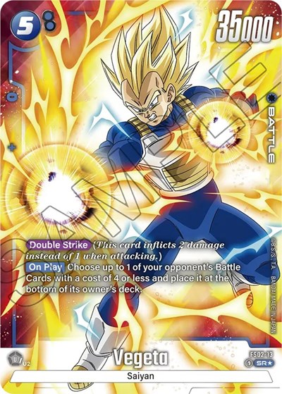 Vegeta - FS02-13 (Bonus Pack Alternate Art) Starter Deck 2: Vegeta card price