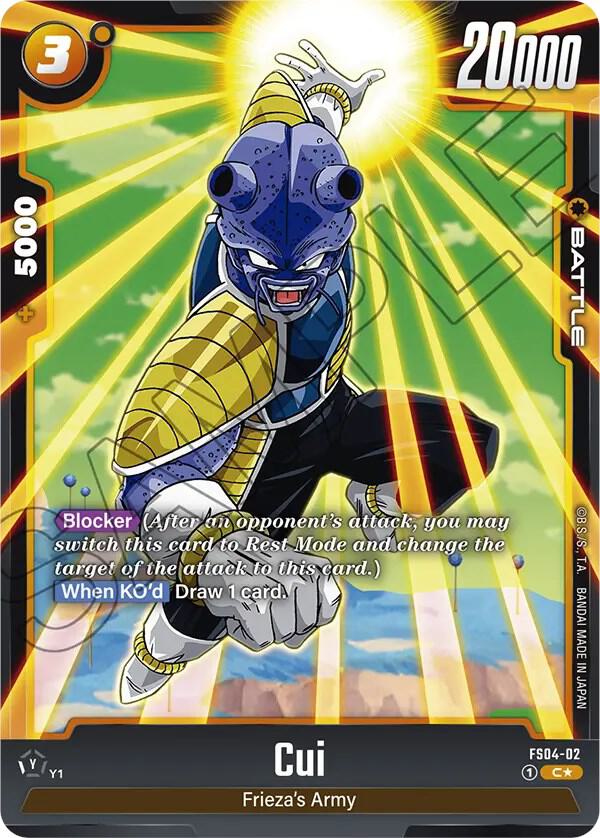 Cui (Bonus Pack Alternate Art) - Starter Deck 4: Frieza - Dragon