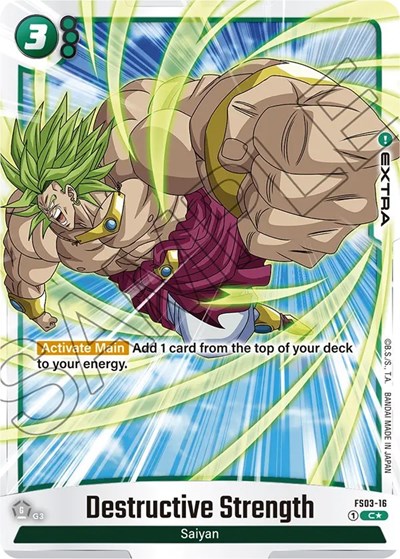 Destructive Strength (Bonus Pack Alternate Art) Starter Deck 3: Broly card price