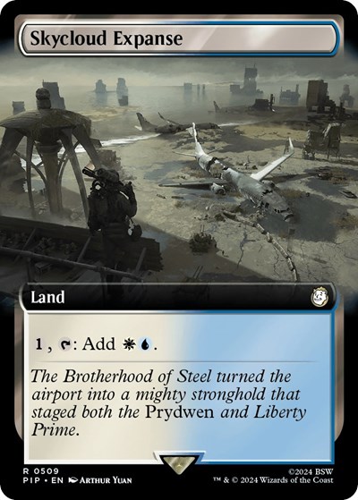 Skycloud Expanse (Extended Art) from PIP #509, Magic: The Gathering card