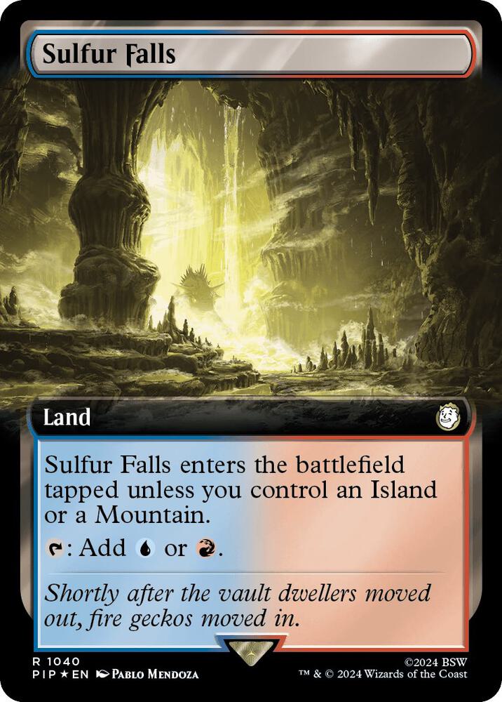 Sulfur Falls (Extended Art) (Surge Foil) - Universes Beyond