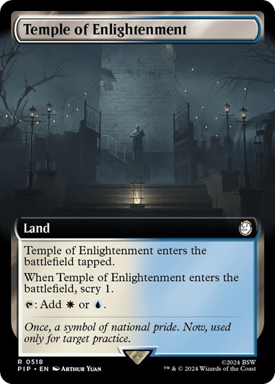 Temple of Enlightenment (Extended Art) from PIP #518, Magic: The Gathering card