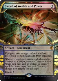 Sword of Wealth and Power (Showcase) (Raised Foil)