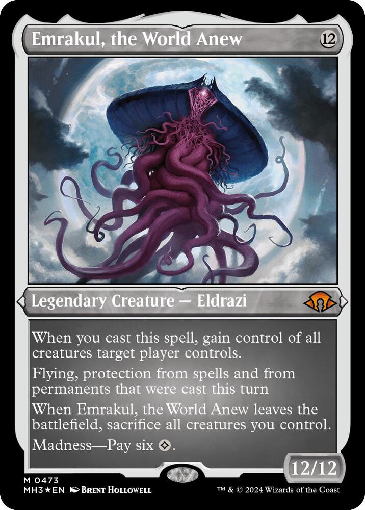 再誕世界、エムラクール/Emrakul, the World Anew foil Emrakul, the World Anew (Foil Etched) - Modern Horizons 3