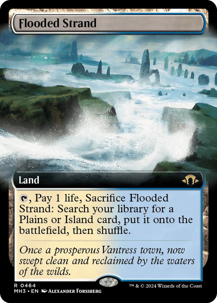 Flooded Strand (Extended Art) - Modern Horizons 3 - Magic: The