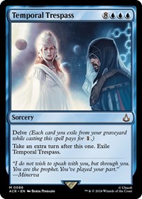 Temporal Trespass - Universes Beyond: Assassin's Creed - Magic: The Gathering card