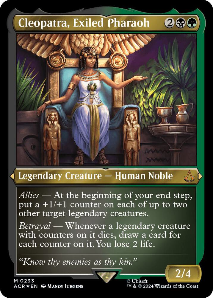 Cleopatra, Exiled Pharaoh (Foil Etched) - Universes Beyond