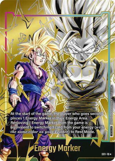 Energy Marker (E01-10) (Gold) Fusion World Energy Markers None Dragon Ball card — value and price