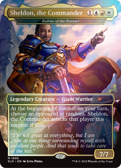 Sheldon the Commander Ruhan of the Fomori Rainbow Foil