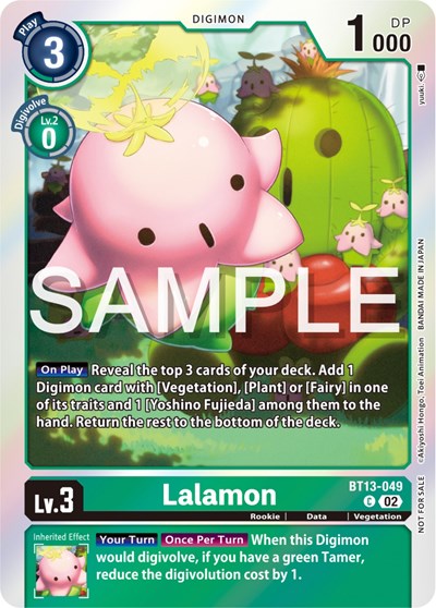Lalamon (Event Pack 6) Versus Royal Knights Promo Digimon card — value and price