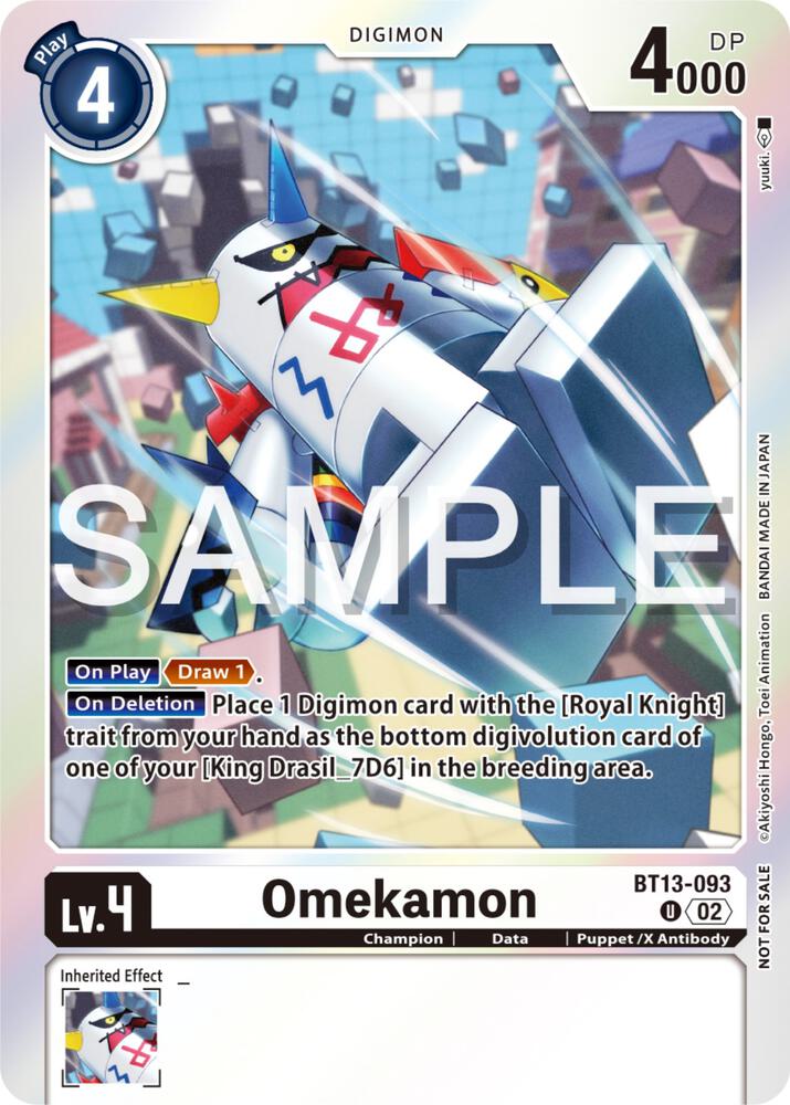 Omekamon Event Pack 6 digimon card