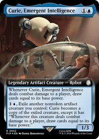 Curie, Emergent Intelligence (Extended Art) (Surge Foil) - Universes Beyond: Fallout - Magic: The Gathering card