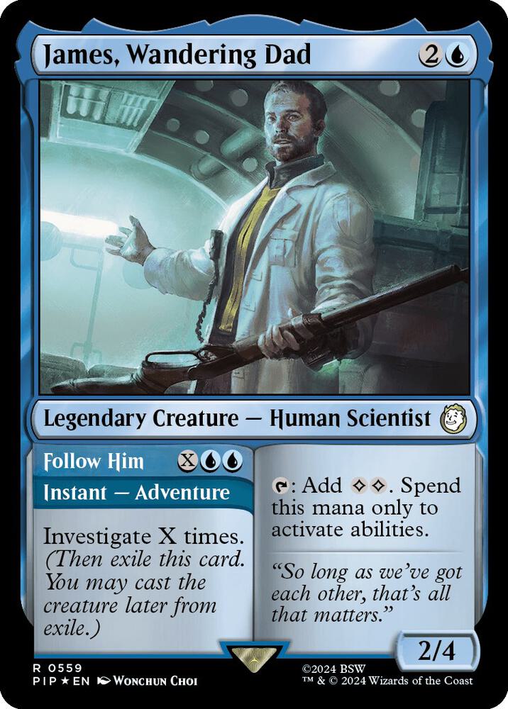 James, Wandering Dad (Surge Foil) 559 card