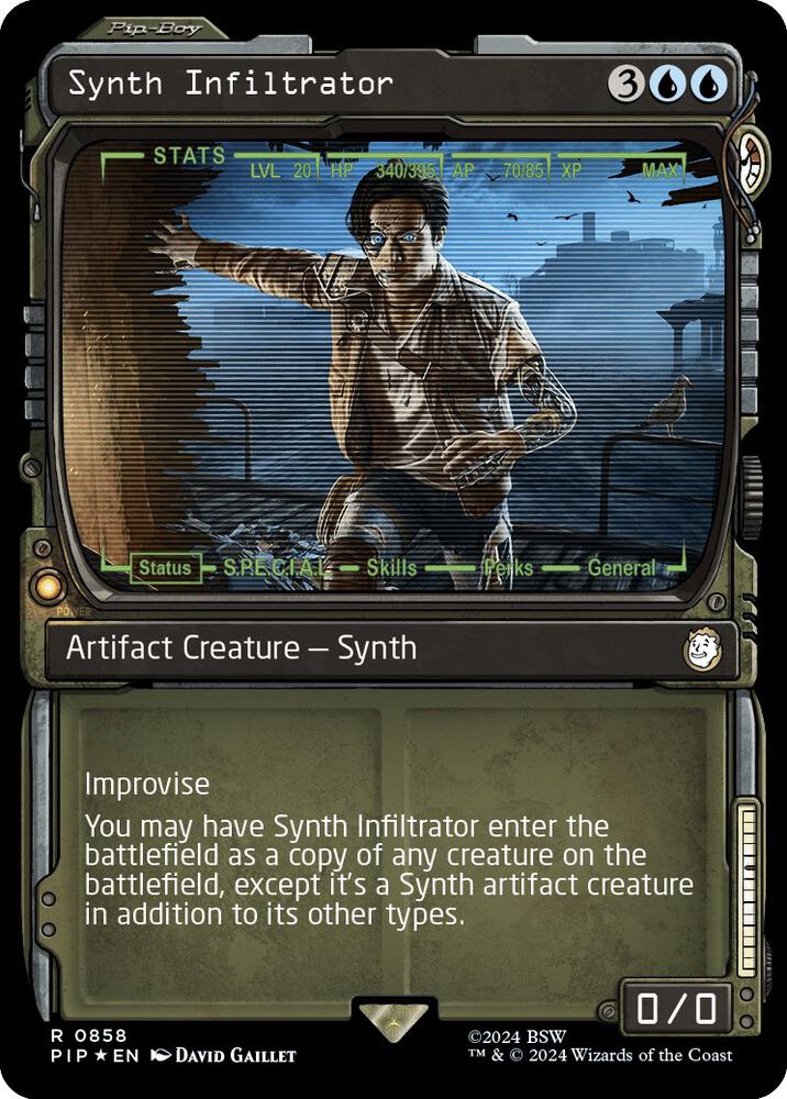 Synth Infiltrator (Showcase) (Surge Foil) 858 card
